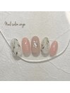 フラワーパールネイル