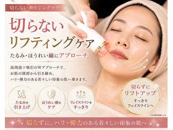 ルアナ 柏店(LUANA)の写真/【美容医療提携】切らないリフティングケア｜たるみ・ほうれい線・二重あご・目元をケアで若見えフェイスへ