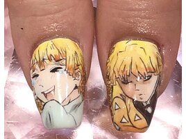 痛ネイル 鬼滅の刃 我妻善逸