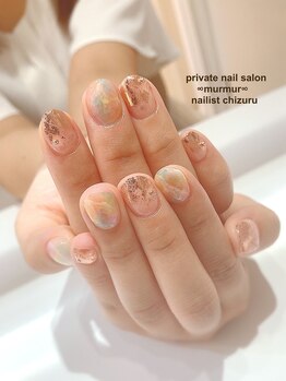 プライベート ネイルサロン マーマ(murmur)/カラフル天然石ネイル