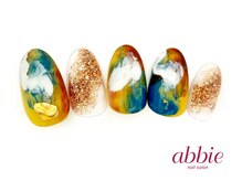 ネイルサロン アビー グランデュオ蒲田店(abbie)/油彩カラフル¥10472