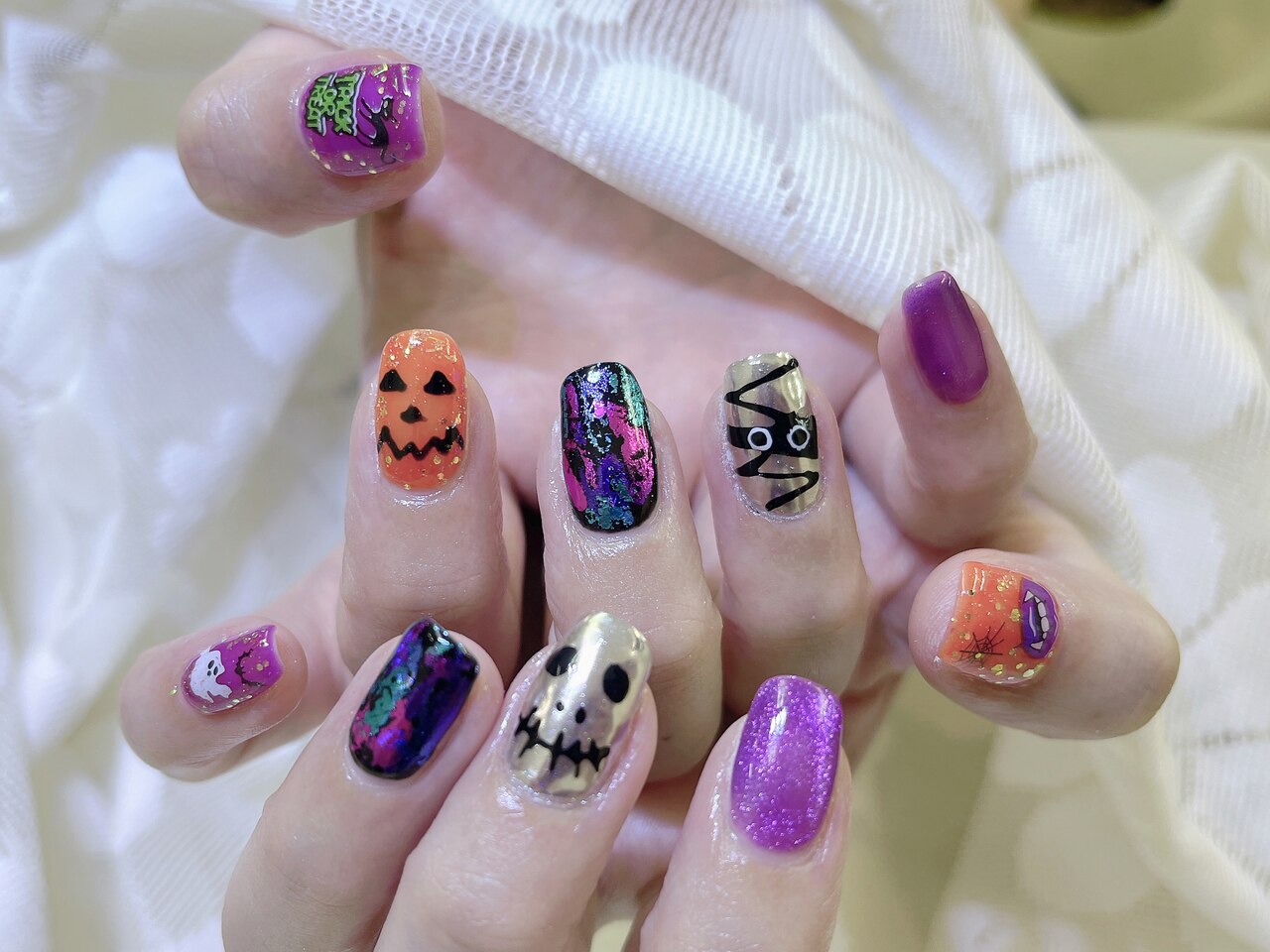 オーダーページ⑩ ハロウィンネイル 2025年秋トレンド】ハロウィンのネイルデザイン集｜人気順｜133