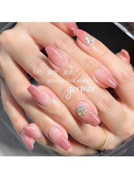 ジェルメ(germer)/ちゅるんとピンクでグラデ！