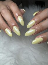 フラワーズネイル(flowers nail)/ミルキーイエロー