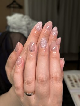 アクアマリン(AQUAMARINE)/レースネイル