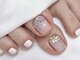 ビーエヌネイル(BN NAIL)の写真/【足の爪が気になる方も！長さだし可能なフットネイル♪】画像持ち込みOK/パーツ追加にも対応◎