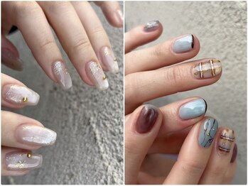 シルフ 庄内店(sylph)の写真/飽きがこない、でもちゃんと可愛い。日常に馴染むナチュラル系など、控えめでもセンスが光る指先に★
