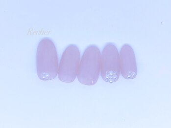 ネイルサロンリシェ 烏丸御池(Recher)/立体的パールモチーフ