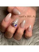 ネイルズリアル 倉敷(nail's RE.A.L)/ビジューネイル