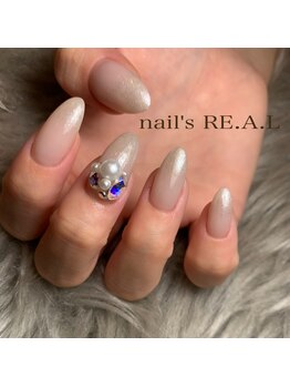 ネイルズリアル 倉敷(nail's RE.A.L)/ビジューネイル