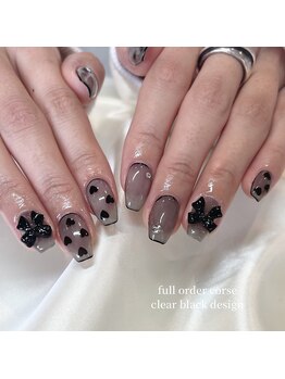 ジュベル 三鷹店(je belle)/持ち込み/ハート×リボンネイル