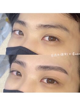 ロレインブロウ 名古屋大須観音店/【メンズ美眉アイブロウwax】