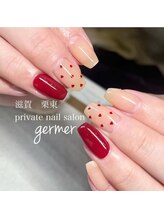 ジェルメ(germer)/流行♪ミニハードットネイル♪