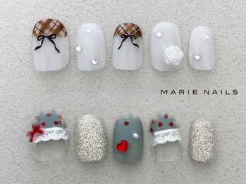 マリーネイルズ 近鉄あべのハルカス店(MARIE NAILS)の写真/★人気No.1オフ込み定額¥8800。アフターケアも◎!HAND・FOOT同時可♪1級資格認定講師も在籍するサロン♪