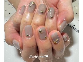 ワンカラーワンポイントnail