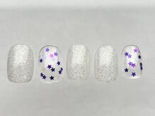 アイネイルズ 恵比寿店(I nails)/ホワイトラメ星