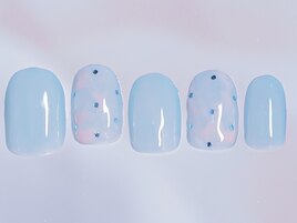 水色ニュアンスドット7480円