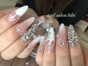 ネイルサロン ビビ(bibi)/ハートフレンチ