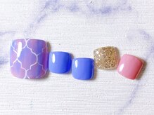 ネイルサロン インプレス(Impress)/タイル柄フットネイル