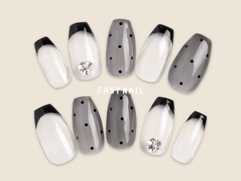 ファストネイル 柏店(FAST NAIL)/フレンチ/ドット【12384】