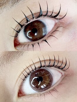 エースラッシュエヌ(A/N)の写真/【くっきり束感のあるまつげパーマで目元を魅力的に演出します☆】技術力に自信アリ◎