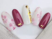 ネイルサロン あかねいろ/秋冬ネイル フラワーアート