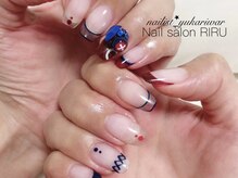 リル(RIRU)/推しネイルクリアフレンチ