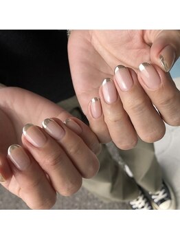 ネイルズビー 国府店(Nail's be)/ミラーフレンチネイル