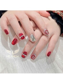 ヘブン ネイル 鶯谷(HEAVEN Nail)/Red Nail Design