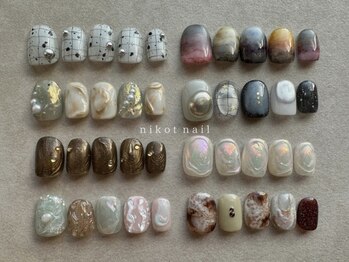 ニコットネイル(nikot nail)の写真/《フィルイン、パラジェル使用◎自爪に優しいネイル》定額メニューで長く予算内でネイルを楽しめます♪