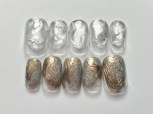 クレモアネイル 池袋西口店(CLEMORE NAIL)/アンティークゴールドネイル