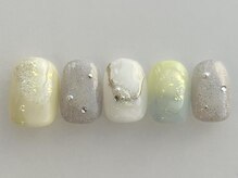 アイネイルズ 池袋店(I-nails)/イエローラメニュアンス