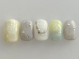 イエローラメニュアンス