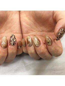 イーズネイル 堺(e's Nail)/レオパードネイル