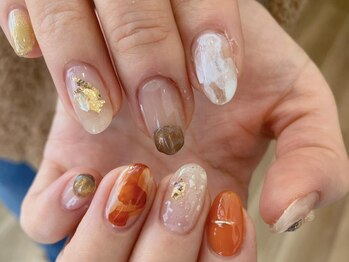 ヌエボ ヘアー ネイル(NuEvo hair Nail)の写真/スピーディかつ爪に負担のかからないフィルインで自爪育成も◎パラジェル導入店!ニュアンスア-ト2本¥6280♪