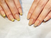 ネイルサロン イントゥ(into_)/アシンメトリー　細フレンチ　