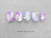 マリーネイルズ 表参道店(MARIE NAILS)/¥9000 キラキラ　0419a