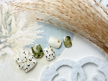 ネイルサロン&スクール ジーナ(GINA)/ダルメシアン×しずくネイル