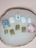 <ジェル>定額6000円！親指アート付フットネイル♪