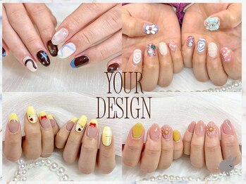 【持ち込みデザインネイル】
