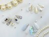 ＮＥＷ！【花嫁・ブライダルネイル】3種類から選べる★華やかコース￥9350