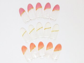 ティーエヌ 名古屋矢場町店/斜めフレンチ￥5000