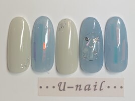 乱ホロ☆くすみブルーネイル