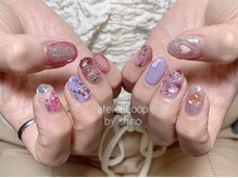 アトリエループ(atelier Loop by shiho)/パープルキラキラネイル