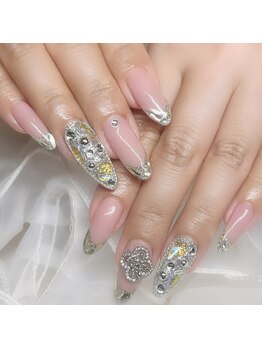 メル バイ ウィリートーキョー(MELL by wellytokyo)/ガラスフレンチ+埋めつくし 渋谷