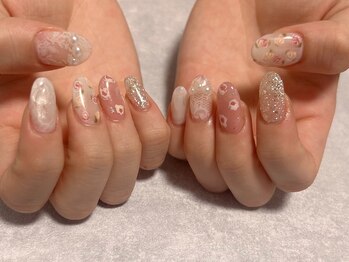 ひまりネイル(ひまりnail)/長さだし◆手書きニュアンス