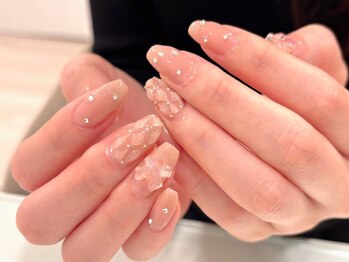 キルティングネイル/リボン