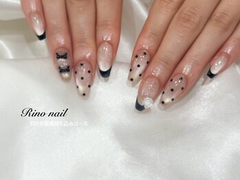 リノ ネイル(Rino nail)/エレガントドットネイル　71112