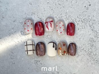 マール 甲子園店(marl)の写真/最旬お洒落ネイルが叶う!高技術&モチの良さ◎毎月新作デザイン更新!【定額¥7150/持ち込みfree art¥8800】