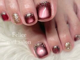 ボルドー/ゴールド/マグネット